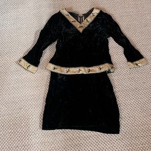 Vintage cocktail slip/dress with jacket